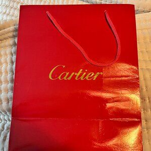 Cartier medium shopping bag leather print (with signs of wear)